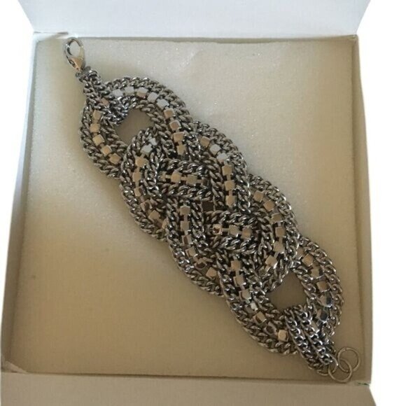 Stella & Dot Petra Braided Crystal Statement Bracelet - Picture 11 of 12